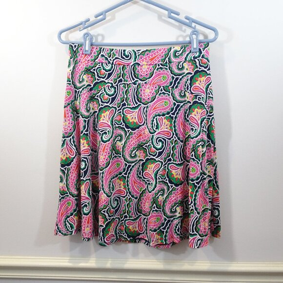 Boden Julie Skirt Womens US 8 Paisley Floral Pull On Full Stretch Above Knee - Picture 1 of 6
